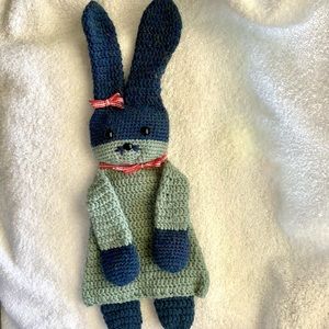 Hand crafted crocheted baby bunny